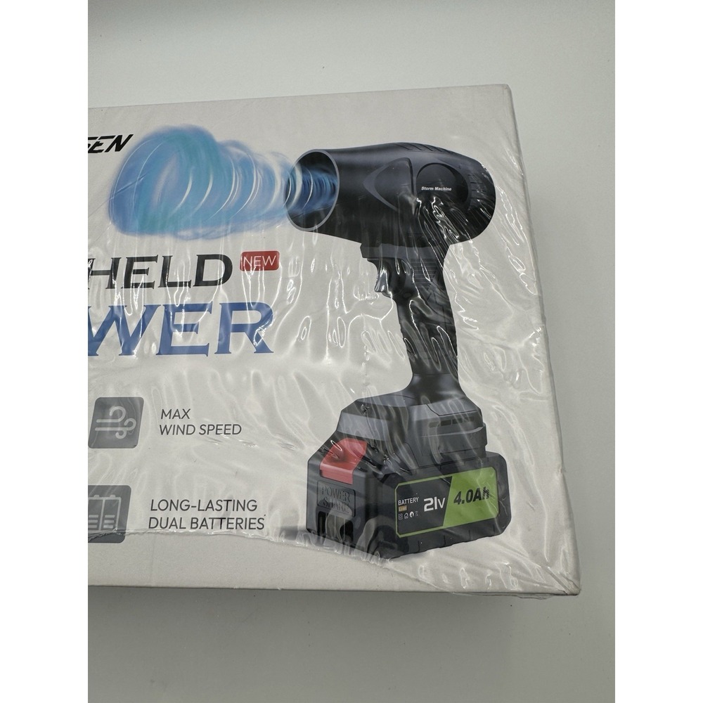 NEW VUQUESEN 21V Cordless Handheld Turbo Blower 2 Batteries Charger NIB - Picture 7 of 10